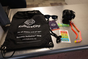 One of the accessible services offered at Gillette Stadium includes sensory bags equipped with tools.